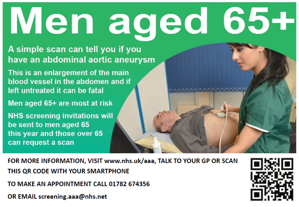 Abdominal Aortic Aneurysm AAA Screening For Men Aged 65