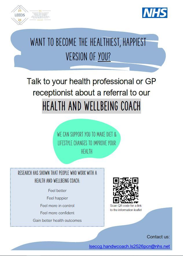 Health and Wellbeing Coach Oulton Medical Centre