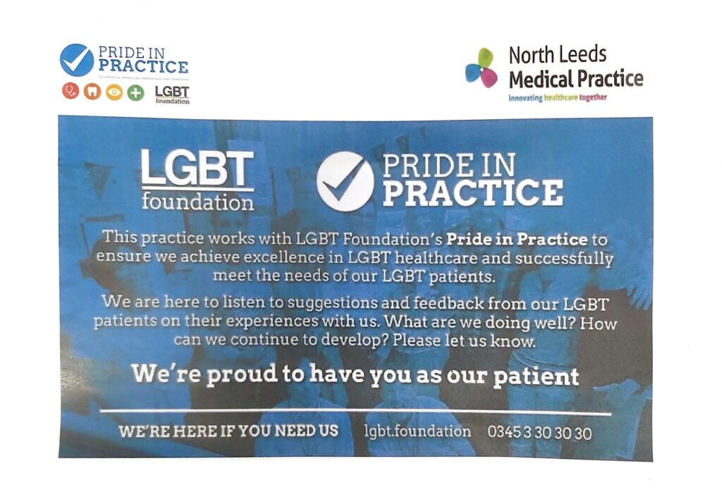 Practice information - North Leeds Medical Practice