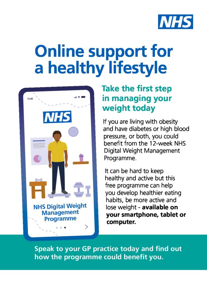 Digital Weight Management Programme Gibson Lane Practice