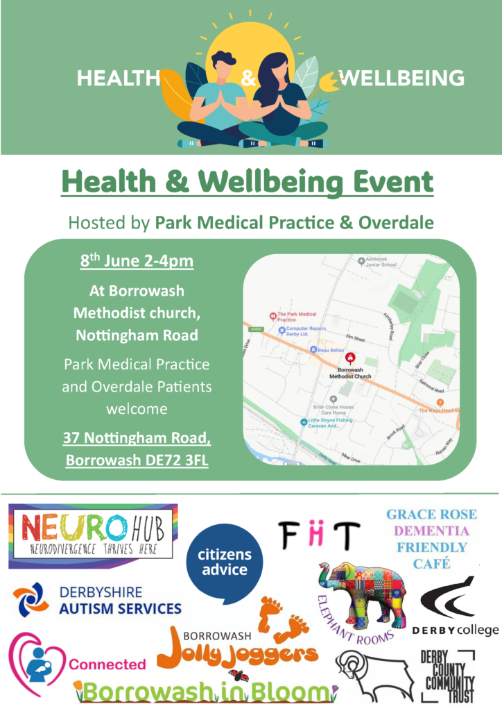 Health & Wellbeing Event 8th June - The Park Medical Practice Derby