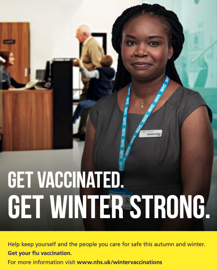 Get your flu vaccination this winter. 