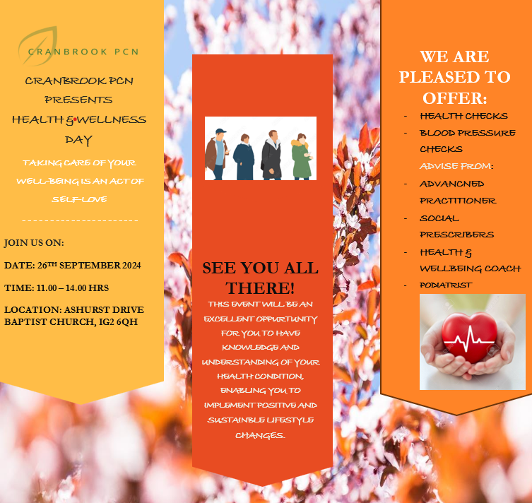 Crankbrook PCN Presents Health and Wellness Day St Clements Surgery