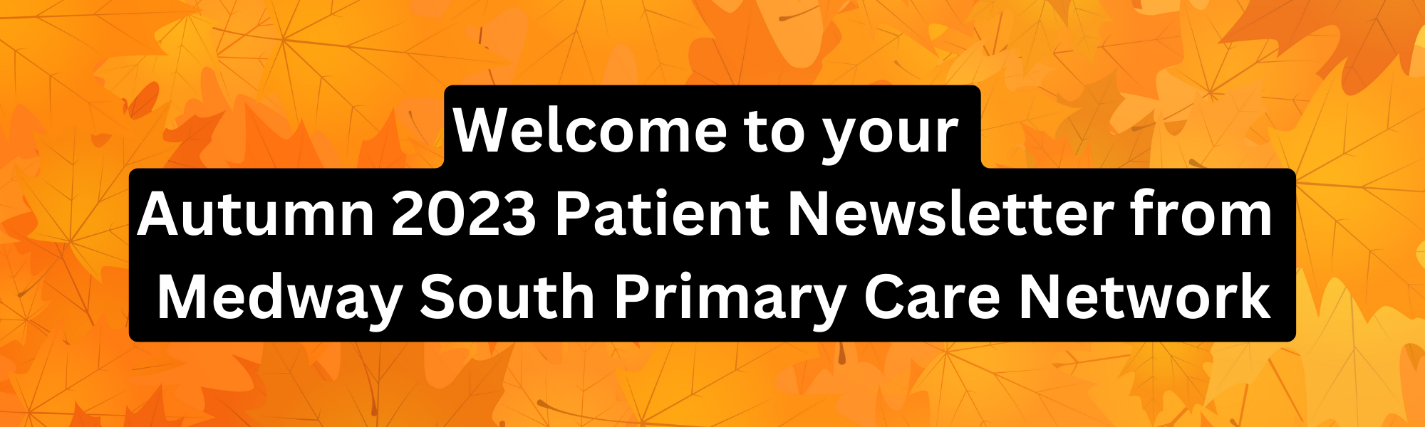 Autumn 2023 Patient Newsletter from Medway South PCN