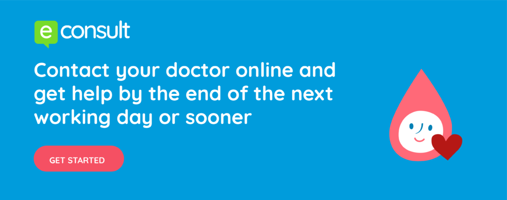 Use econsult to contact your doctor online