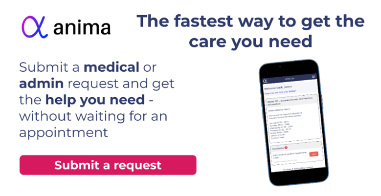 Anima: The fastest way to get the care you need. Submit a request