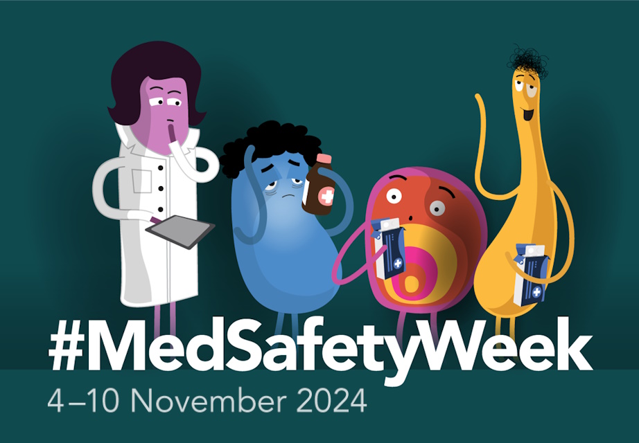 Banner promoting #MedSafetyWeek 4-10 November 2024.