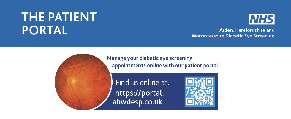 manage your diabetic eye screening appointments with the online patient portal