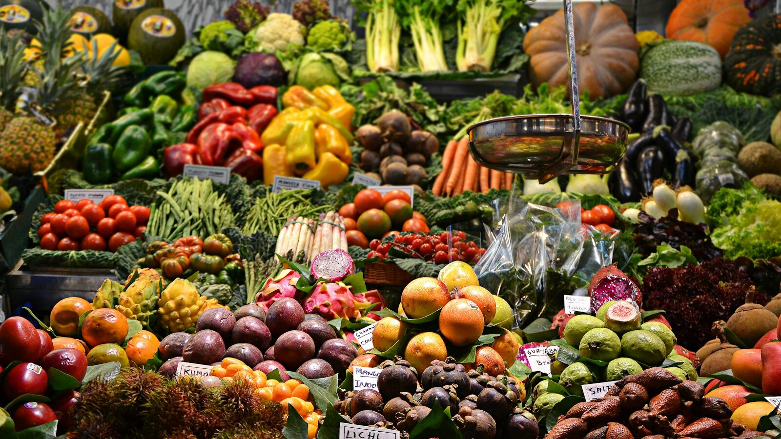 assorted fruits at the market