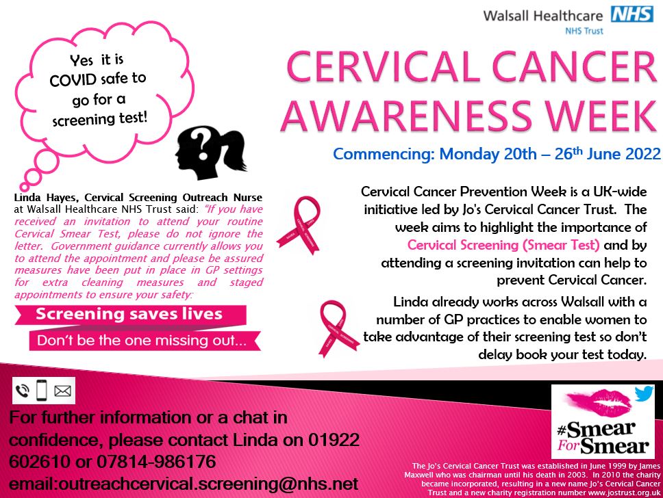 Cervical Cancer Awareness - Palfrey Health Centre