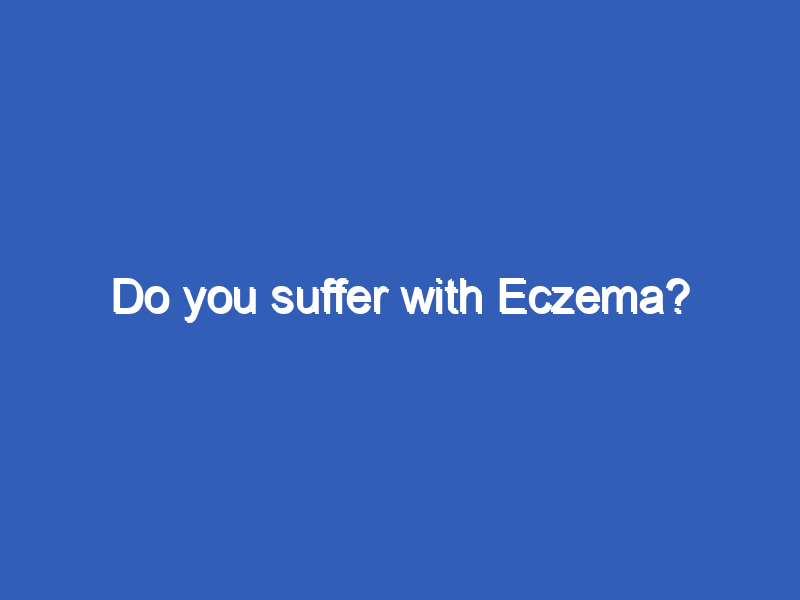 Do you suffer with Eczema?