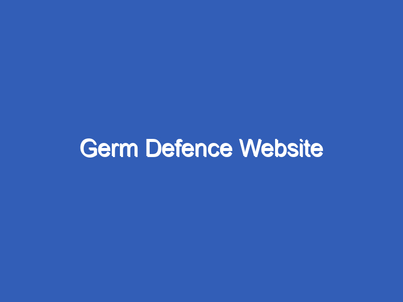 Germ Defence Website