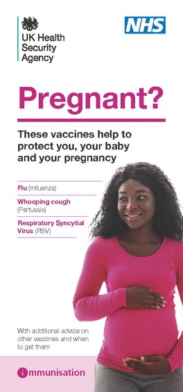 Pregnancy Vaccination Poster