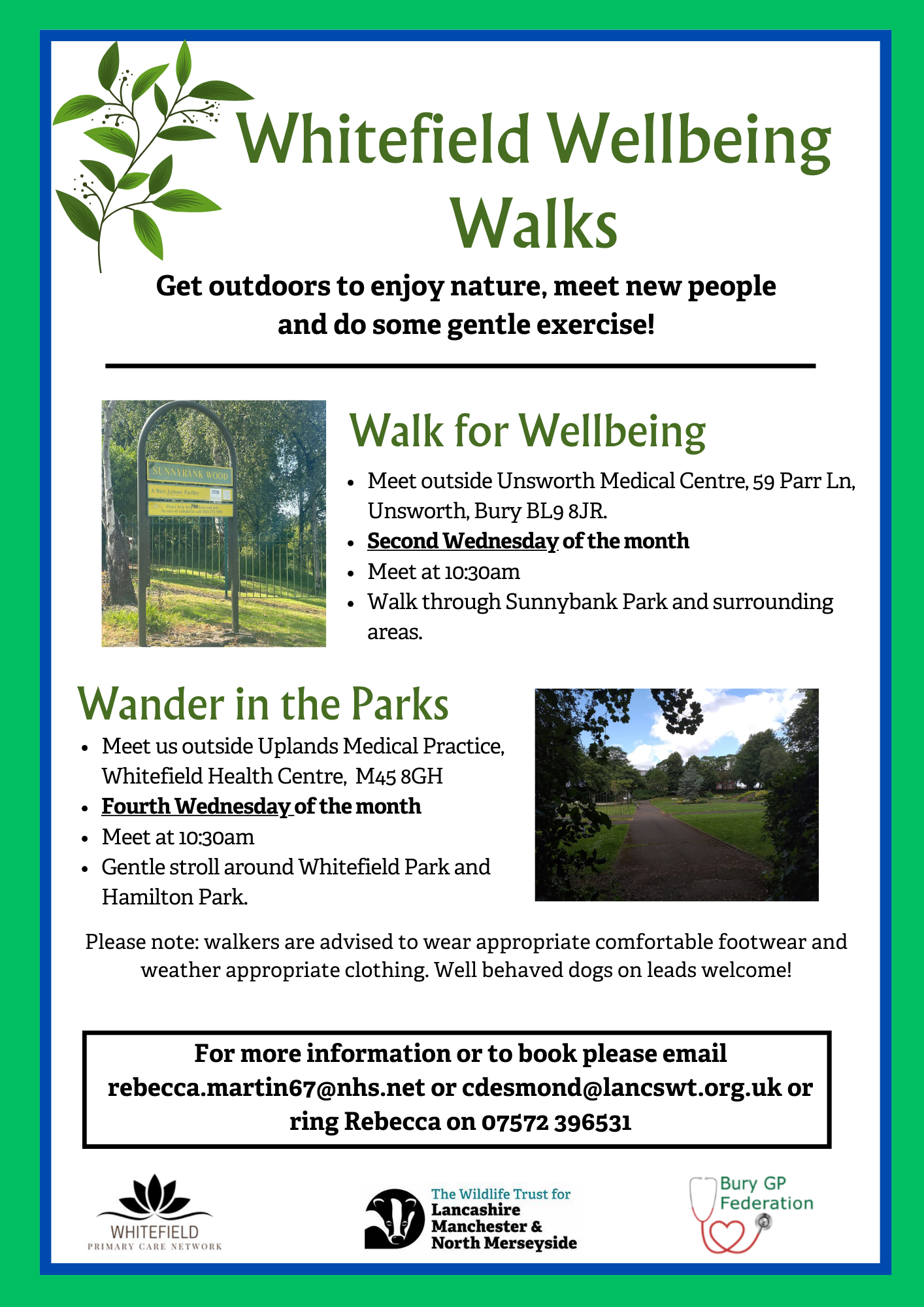 Whitefield Walks (combined poster)
