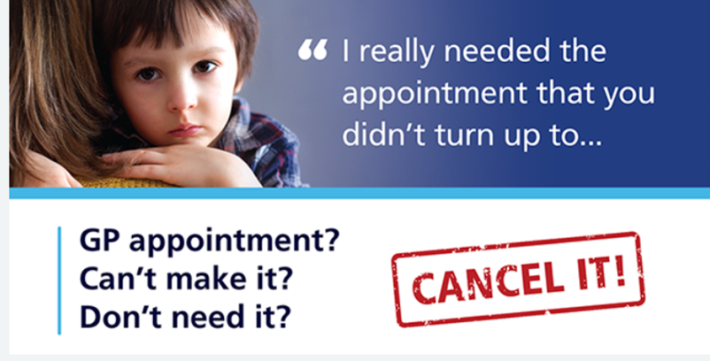 Cancelling Your Appointment Poster