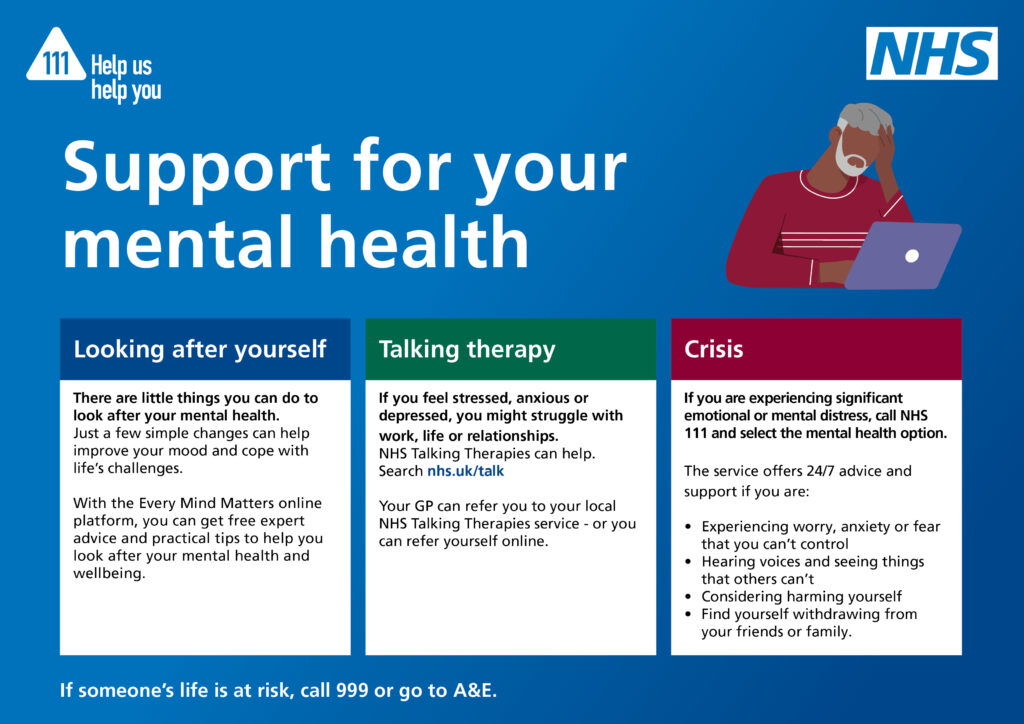 This image has an empty alt attribute; its file name is NHSE_Mental-Health-111_Infographic_Blue_Ethnic-Old-Man-1024x724.jpg