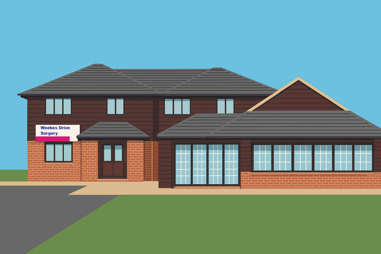 An illustration of Weekes Drive Surgery