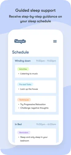 Sleepio App Screen