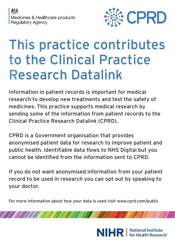 This practice contributes to the clinical practice research datalink poster