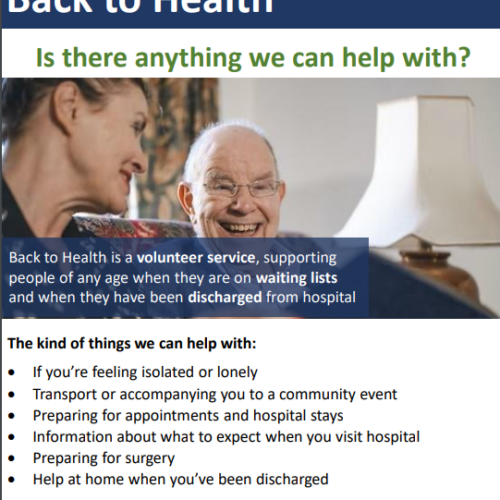 HELPING YOU BACK TO HEALTH POSTER