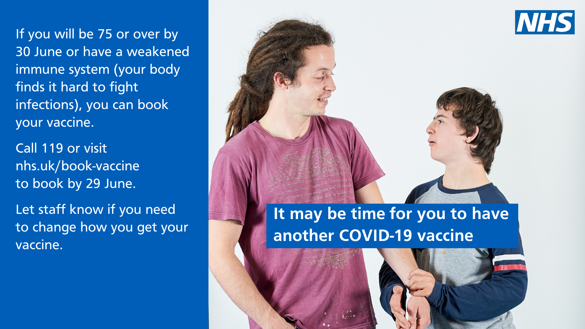 It may be time COVID-19 vaccination AV screen 1920 x 1080 accessible v2