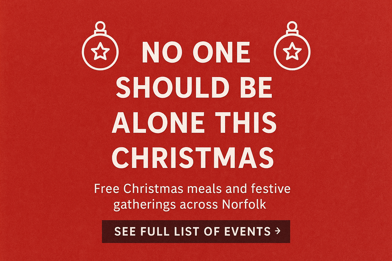 No one should be alone this Christmas