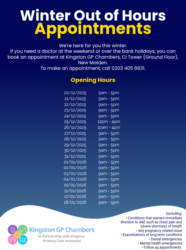 Winter Out Of Hours Appointments